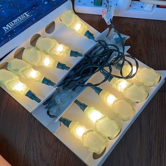 Vintage New in Box Reflections Midwest of Cannon Falls frog string lights - Picture 5 of 5